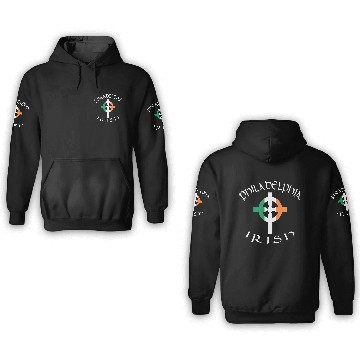 Discover Ireland Pride Philadelphia Irish Celtic Cross 3D Hoodies