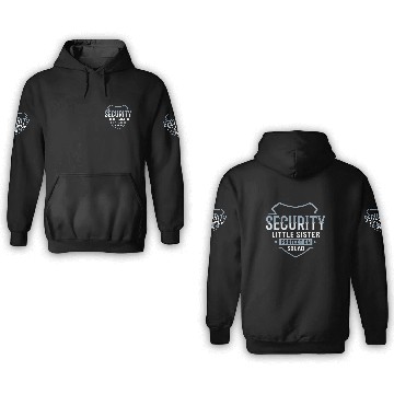 Discover Little Sister Security Protection Big Brother 3D Hoodies