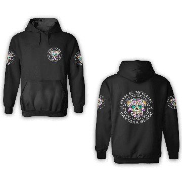 Discover Daytona Bike Week Sugar Skull 2018 ©WhiteTigerLLC. 3D Hoodies