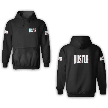 Discover Hustle 3D Anaglyph Startup Founder & Entrepreneur 3D Hoodies