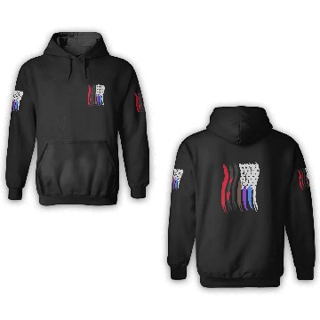 Discover Jiu Jitsu BJJ Flags Vertical Light 3D Hoodies