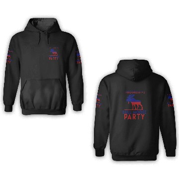 Discover Bull Moose Party Progressive Teddy Roosevelt 3D Hoodies