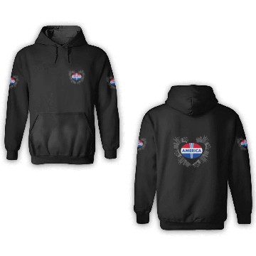 Discover 3 amazon America 3D Hoodies