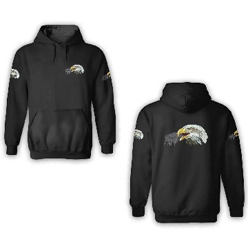 Discover Eagle American,Bald Eagle,USA Eagle,Bird 3D Hoodies