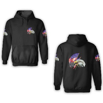 Discover Eagle American,Bald Eagle,USA Eagle,Bird 3D Hoodies