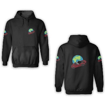 Discover Tesla in Space – SpaceX Inspired Design 3D Hoodies