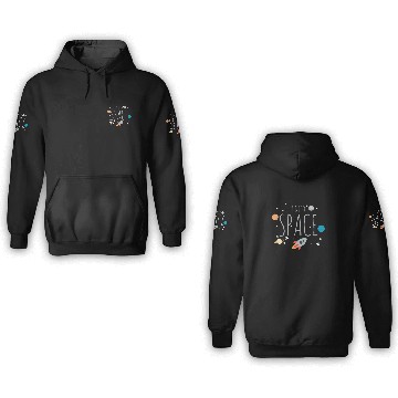 Discover I Need Space 3D Hoodies