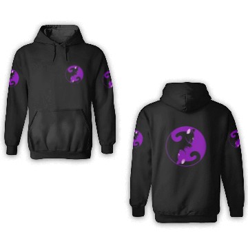 Discover cat ying yang 3D Hoodies