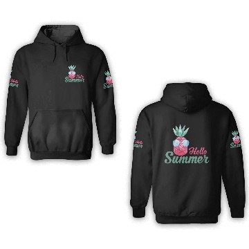 Discover summer sun beach holiday lake sea gift idea 3D Hoodies