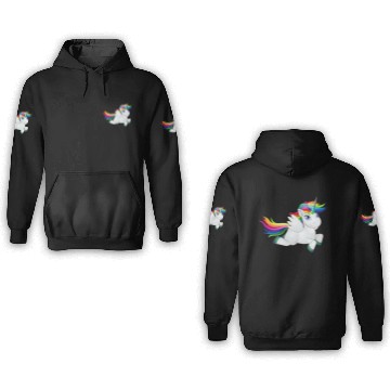 Discover Cute Rainbow Pony 3D Hoodies