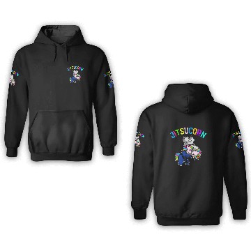 Discover FLGBT Jitsucorn Unicorn BJJ and Jiu Jitsu 3D Hoodies