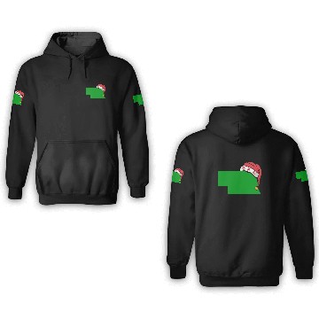 Discover Nebraska Christmas Cute Christmas Gift Green US State 3D Hoodies