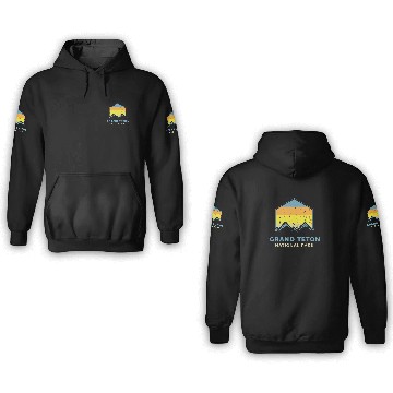 Discover Grand Teton National Park 3D Hoodies