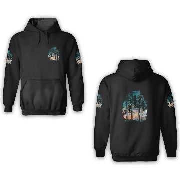 Discover Rain forest shark 3D Hoodies