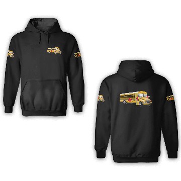 Discover School Bus 3D Hoodies