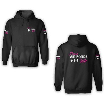 Discover Proud Air Force Wife 3D Hoodies