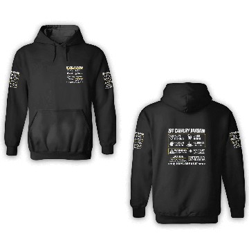 Discover 1st cavalry division multi tasking problem solving 3D Hoodies