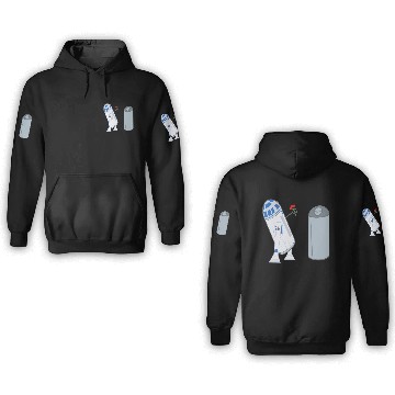 Discover Confused R2D2 3D Hoodies