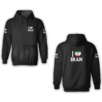 Discover I Love Iran 3D Hoodies