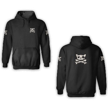 Discover Cat Pirate Jolly Roger 3D Hoodies