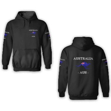 Discover Australia - AUS - Kangaroo - Sydney - Melbourne 3D Hoodies