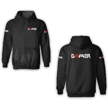 Discover Gamer Gamepad Controller 3D Hoodies