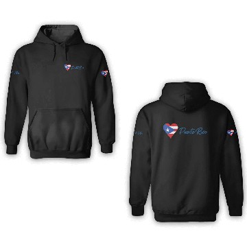 Discover heart Puerto Rico 3D Hoodies