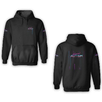 Discover Weaponized Autism product Neon Style Funny 80s 3D Hoodies