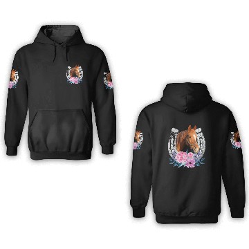 Discover Cow Girl Horse 3D Hoodies