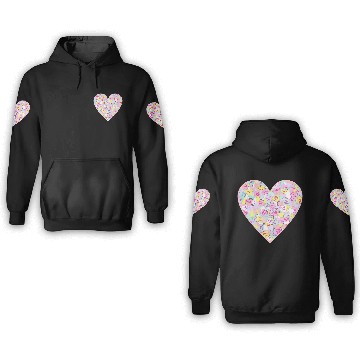 Discover Candy Hearts (Sweet Hearts-inspired) 3D Hoodies