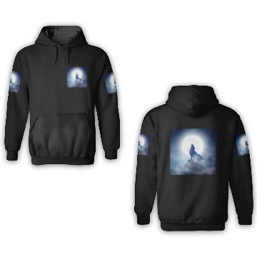 Discover Howling Wolf Mug 3D Hoodies