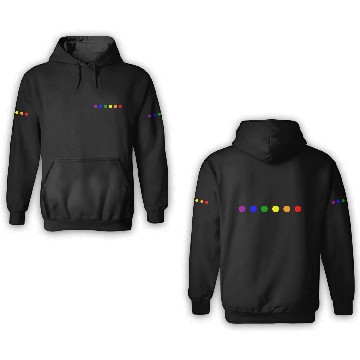 Discover LGBT Dotted Logo 3D Hoodies