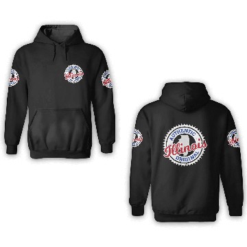 Discover ILLINOIS - AUTHENTIC ORIGINAL - CUBS COLORS 3D Hoodies
