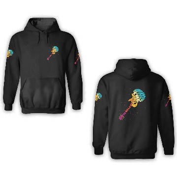 Discover music typography 3D Hoodies