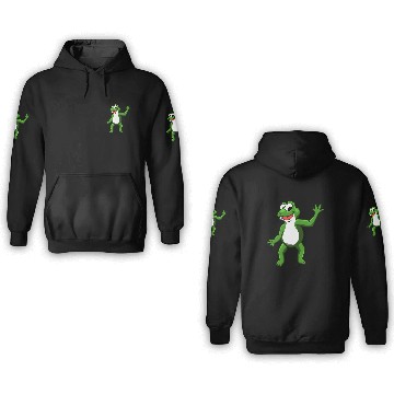 Discover FUNNY DANCING FROG TOAD LURCH GIFT 3D Hoodies