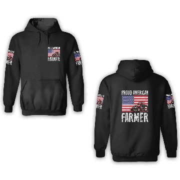 Discover Proud American Farmer Gift 3D Hoodies