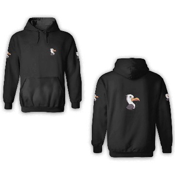 Discover Be like a seagull, fuck it. 3D Hoodies