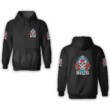 Discover Rose Sugar Skull 3D Hoodies