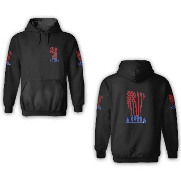 Discover Armed Forces Flag with Soldiers 3D Hoodies