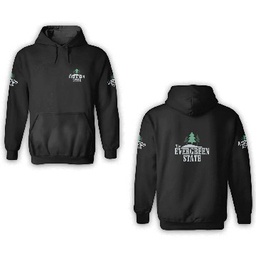 Discover The Evergreen State 3D Hoodies