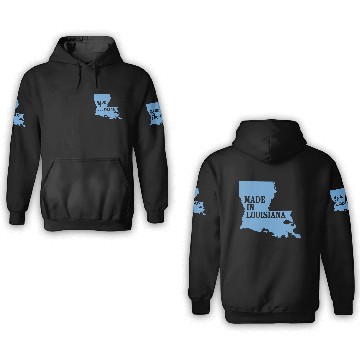 Discover Made in Louisiana 3D Hoodies