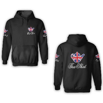 Discover Tea 3D Hoodies British teapot Union Jack UK tea pun