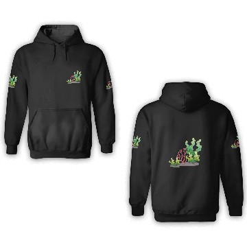 Discover I love algae | Alga tang kelp botany 3D Hoodies