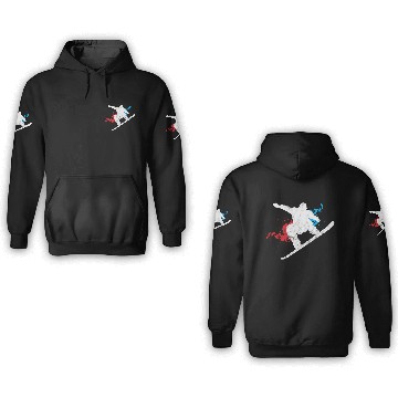 Discover Snowboard Boarder Splash Winter Sport Birthday 3D Hoodies