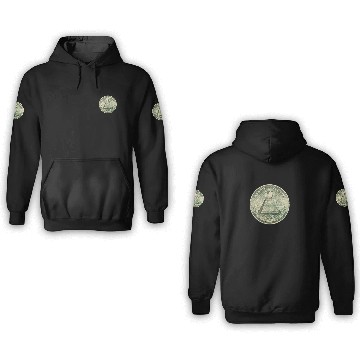 Discover Illuminati Pi Great Seal 3.14 Pi Day 3D Hoodies