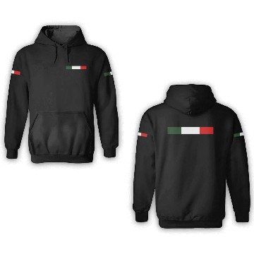 Discover Italian Flag Abstract Art Design 3D Hoodies