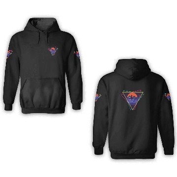 Discover future city synthwave 3D Hoodies