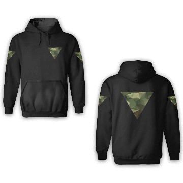 Discover Camouflage pattern motif triangle 3D Hoodies