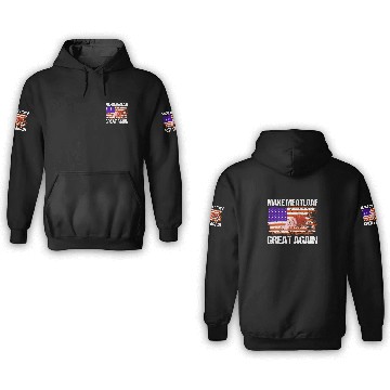 Discover Make Meatloaf Great Again Funny Chef USA Flag 3D Hoodies