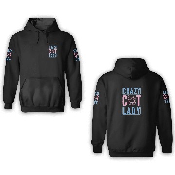Discover Crazy cat lady 3D Hoodies